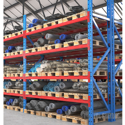 Heavy Duty Warehouse Shelf Racks 4 Layers 450mm Width 1800mm Height